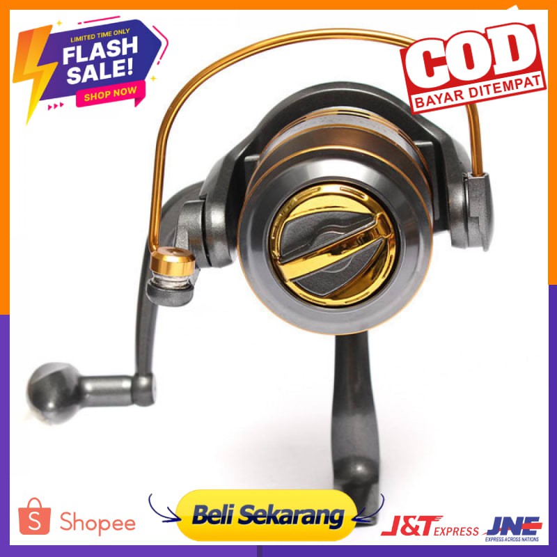 Debao Gulungan Pancing DB6000A Metal Fishing Spin Reel 10 Ball Bearing