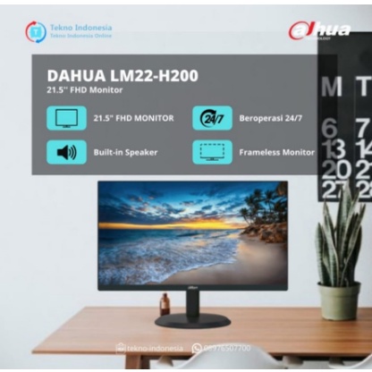 MONITOR DAHUA 22 INCH DHI-LM22-H200 MONITOR CCTV MONITOR LED