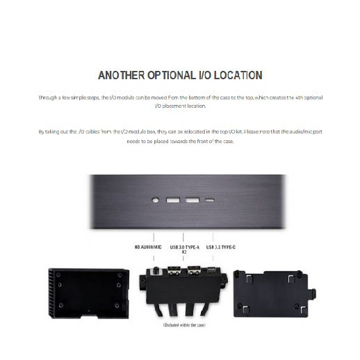 LIAN LI O11DE-5G Top I/O Kit for O11D EVO - Grey