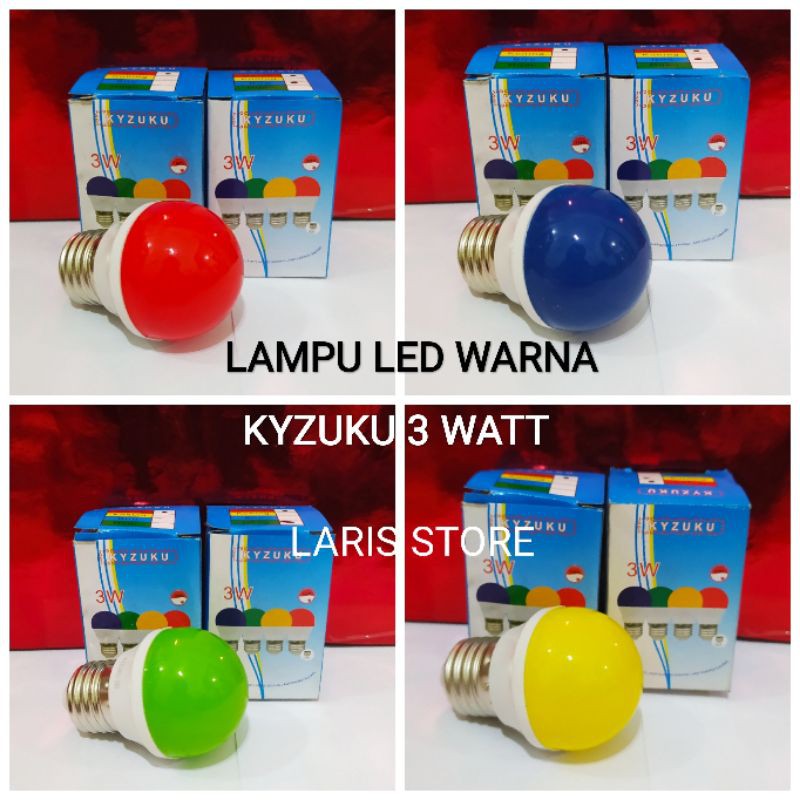 Lampu LED Tidur Kyzuku Warna 3 Watt E27