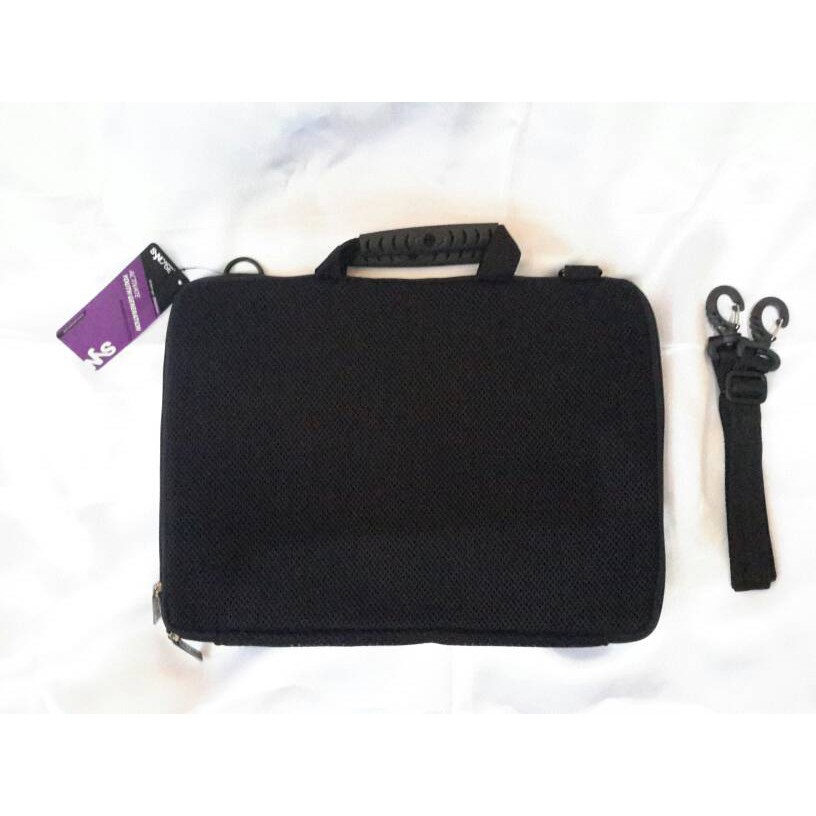 Tas softcase laptop notebook - Syncase SY02-D0801 ukuran 13 - 14 inch  dengan tali selempang