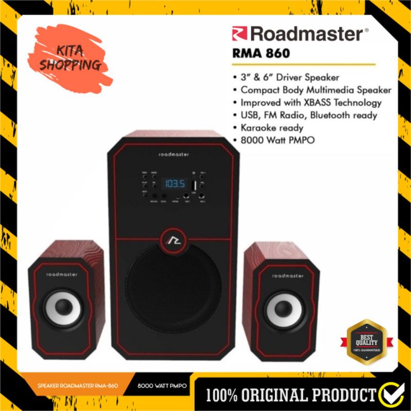Multimedia Speaker Roadmaster RMA-860 | Bluetooth usb fm radio karaoke