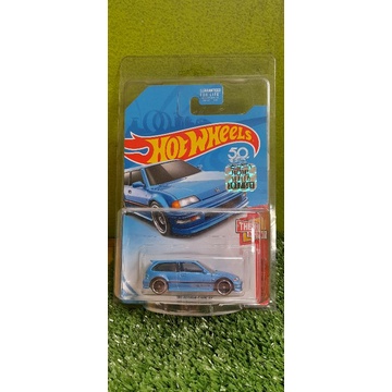 HOTWHEELS 90 HONDA CIVIC EF BLUE KMART FACTORY SEALED