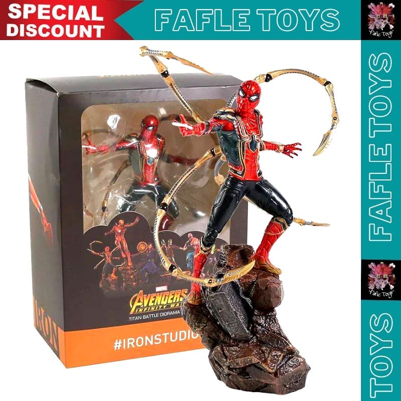 Action Figure Iron Spider Man RESIN IRON STUDIO VERSION / PVC studio statue Iron Spider Spiderman Pa