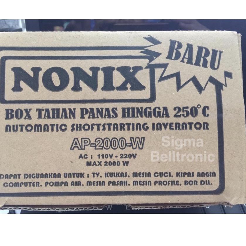 LANGSUNG ATC.. Inverator penghemat listrik NONIX 2000 watt. Bisa utk kulkas, tv,dll