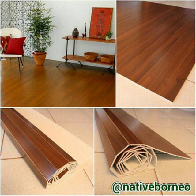 Plywood 120 x 200, Karpet Kayu Panel Lurus, Tikar Lampit 