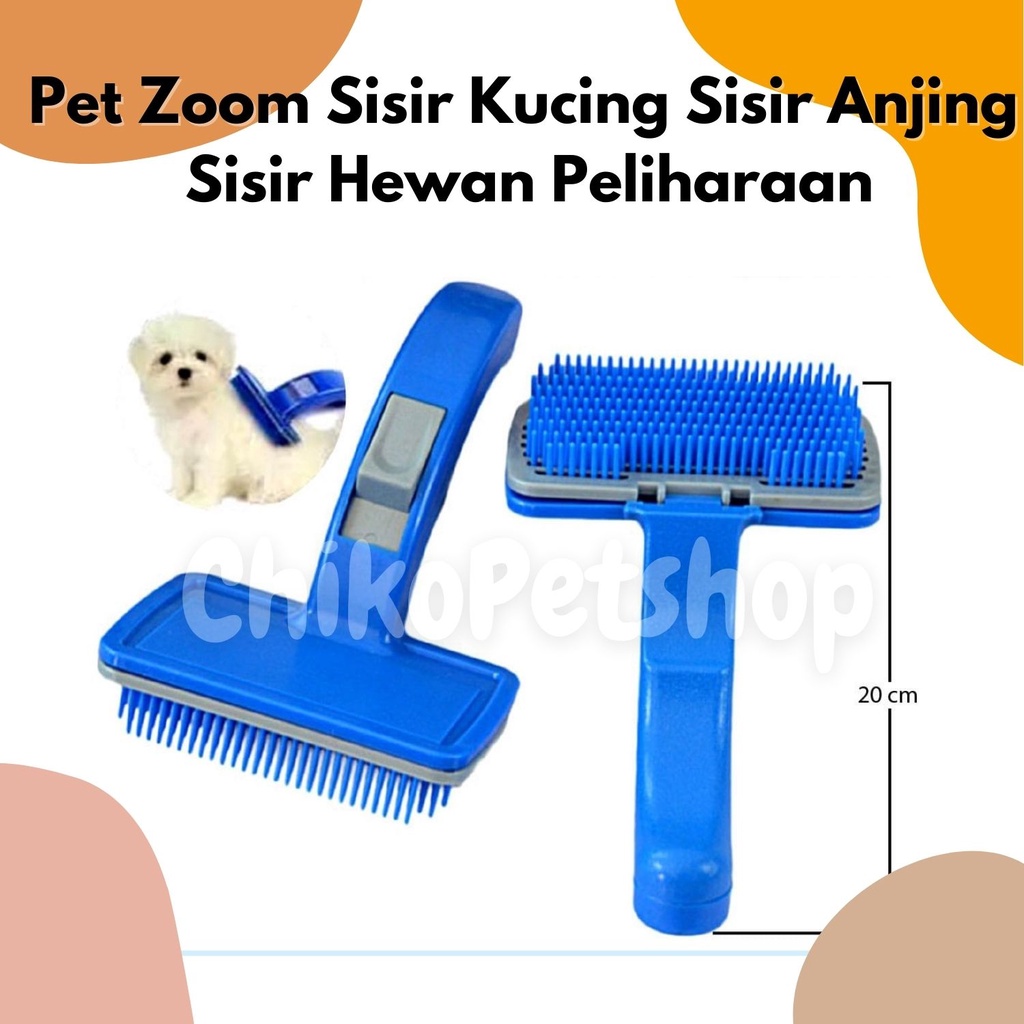 Pet Zoom Sisir Kucing Sisir Anjing Sisir Hewan Peliharaan Sisir Anjing &amp; Kucing Pet Brush Pet