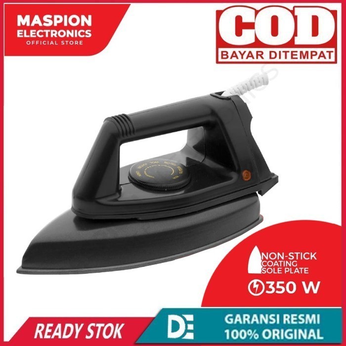 Maspion Setrika Listrik EX1000 Setrika Anti Lengket