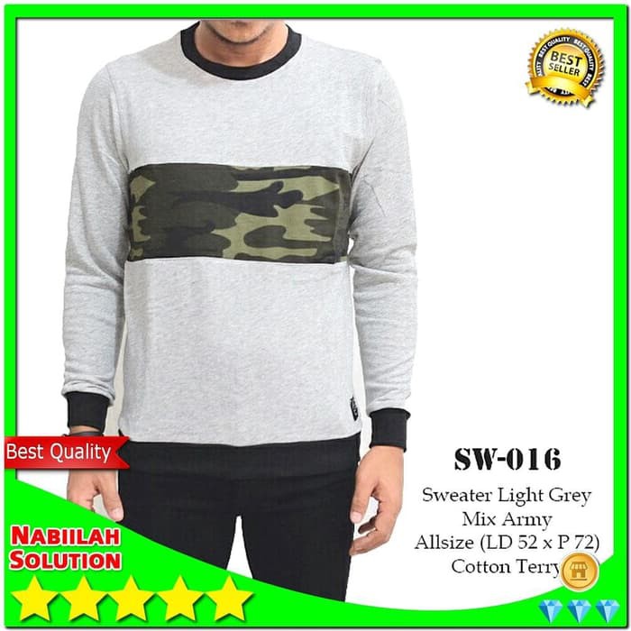 Kaos Pria Lengan Panjang Sweater Pria Abu Muda Mot FASHION DISTRO COWOK CEWEK GAYA TERBARU ABG M5W4