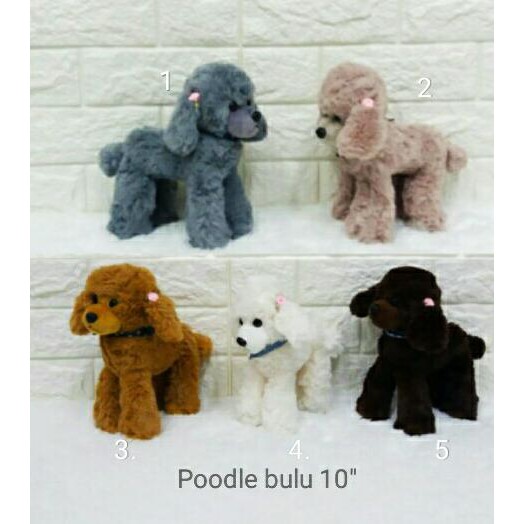 Boneka Dog Poodle Impor Anjing Poodle Souvenir