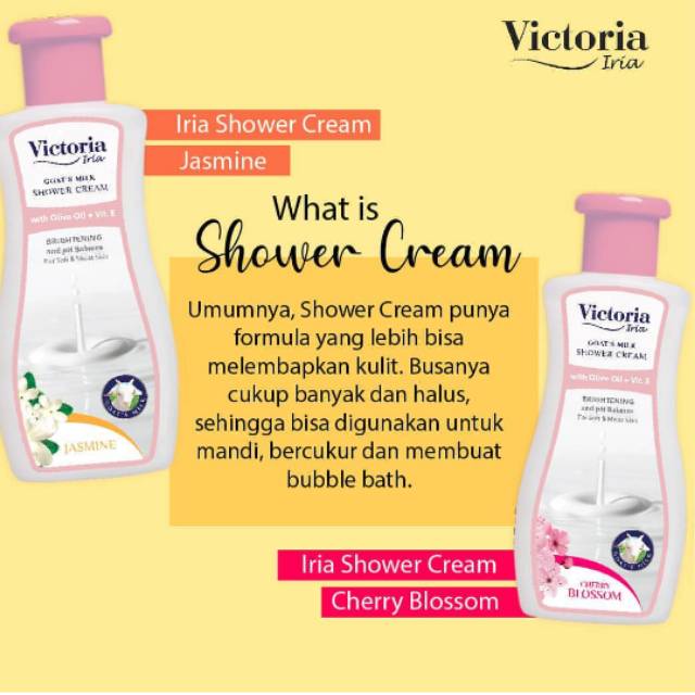 Iria Goats Milk Shower Cream Brightening 250 ML