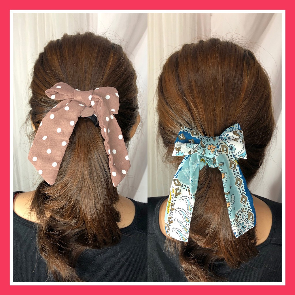 PITA RAMBUT KOREA AKSESORIS FASHION MOTIF KUNCIRAN IKAT