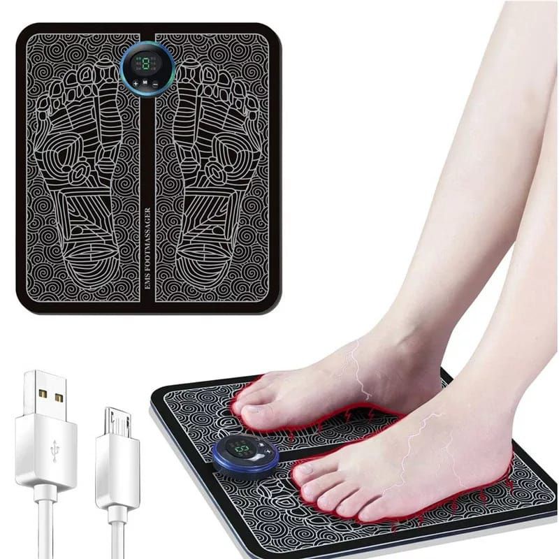 hokkiterus21⭐⭐⭐⭐⭐ EMS FOOD MASSAGER alat pijat elektrik terapi kesehatan 8 pijatan terapi kaki terapi badan usb charger E001