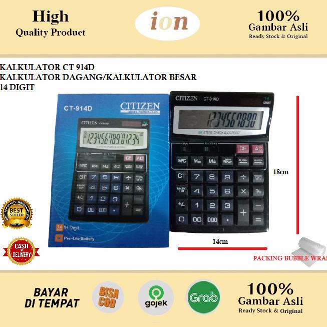 

[COD] Kalkulator Citizen Ct 914 D 14 Digit Besar Kalkulator Citizen 14 Digit STOK TERBATAS Kode 615