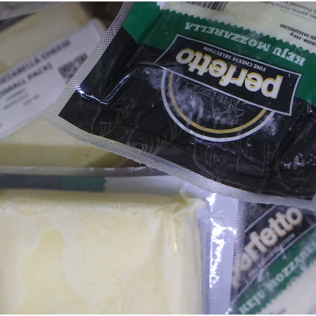 Keju Mozarella Murah Merk Perfetto 250 Gram Mozarella Perfeto