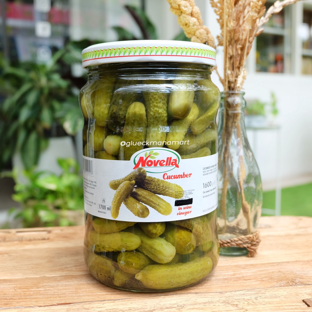 

Novella Gherkin / Gerkin in Vinegar / Acar Timun dalam Cuka Anggur 1600gr