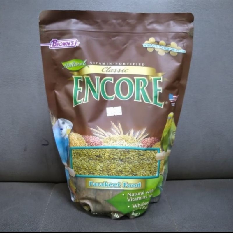 Browns Encore Classic Natural Parakeet Food 900gr