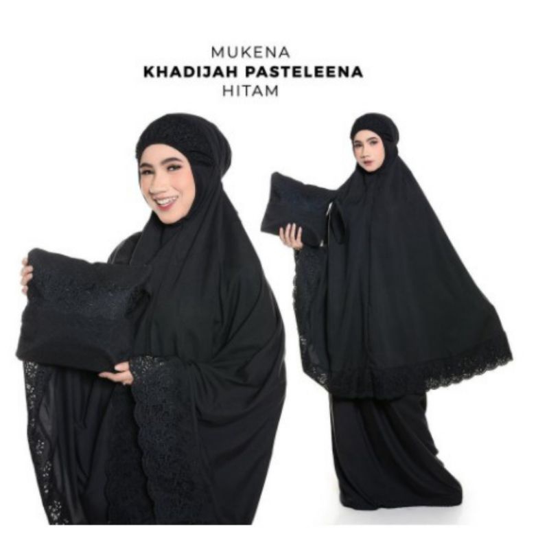 Mukena Khadijah Dewasa Pastelena Free Tas Cantik Khodijah Katun Hadijah