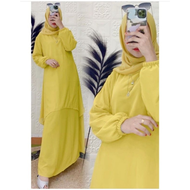 Gamis Malaysia Runcing Belah Samping