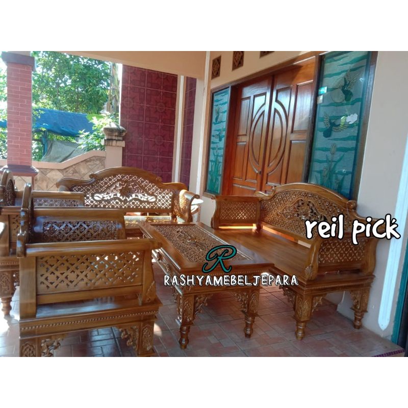 SET KURSI TAMU UKIR.KURSI TAMU JEPARA