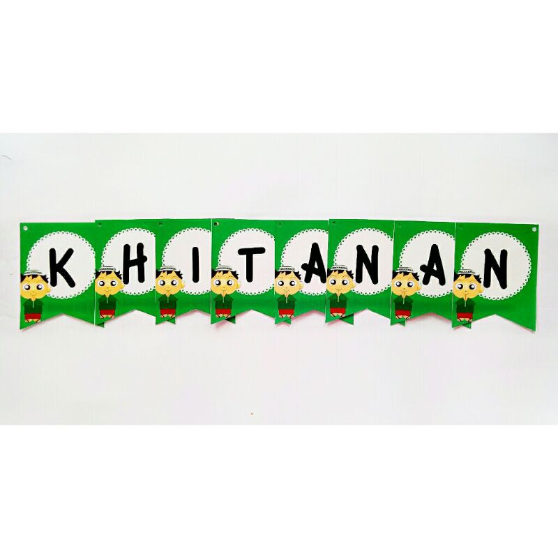 banner bunting garland flag hiasan dekorasi sunat sunatan khitanan khitan