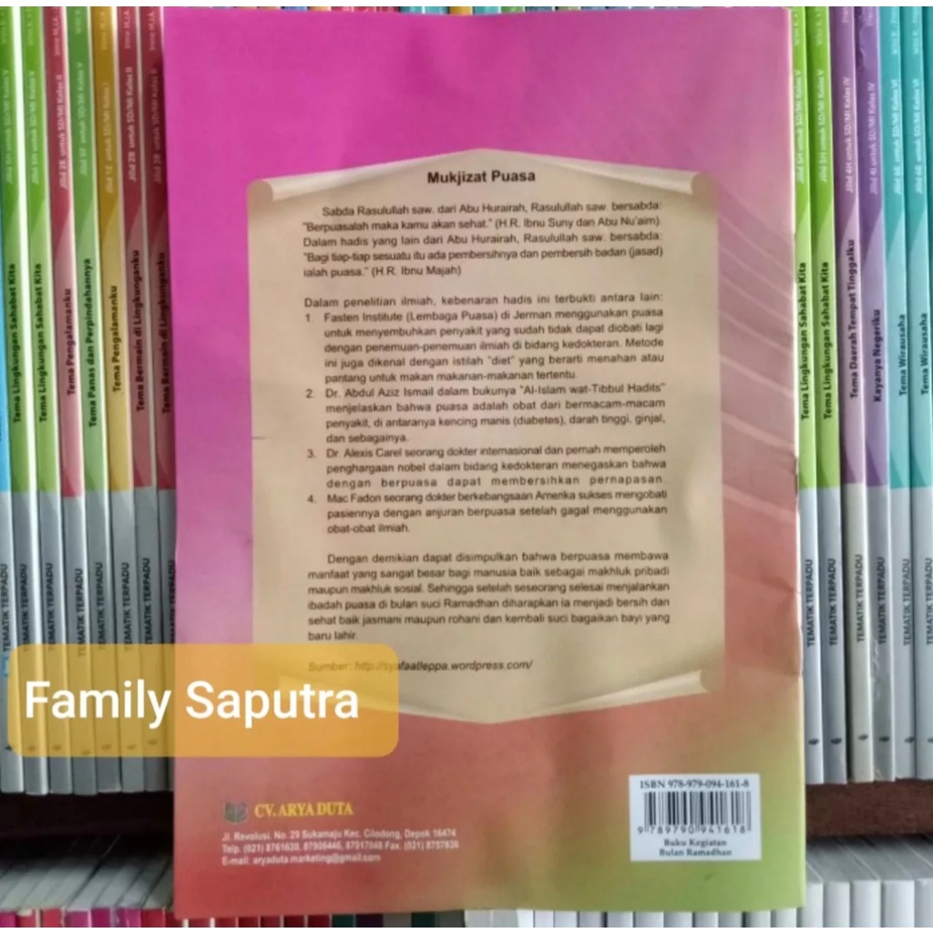 BUKU KEGIATAN AGENDA BULAN RAMADHAN SD SMP SMA-4