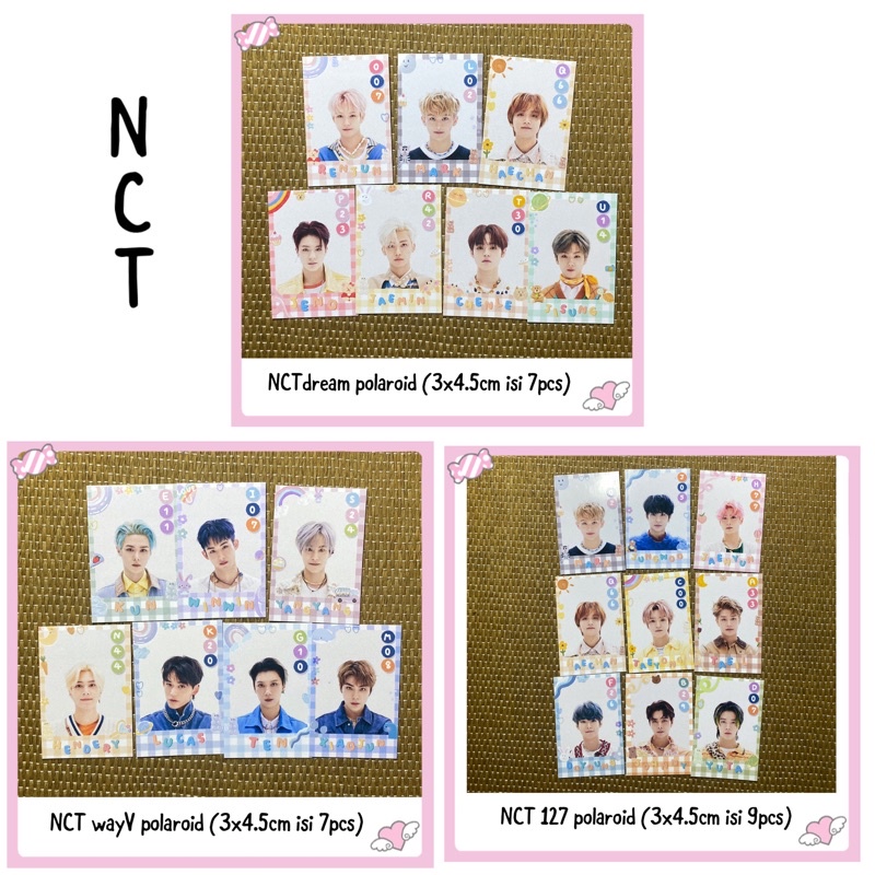 

Sticker tempelan photo kpop NCT polaroid untuk hp jurnal