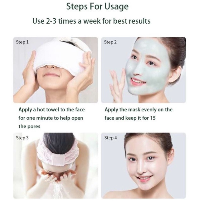 GRATIS Spatula !!! Maigoole Green Tea Mask ORI Cleansing Mud Mask 100 Gr / Maigoole Clay Mask Masker Wajah Green Tea Masker Komedo Maigoole Mask Masker Peel Off / Masker Komedo Hidung dan Pori Pori Ampuh Masker Wajah Glowing dan Putih Masker Wajah Organik