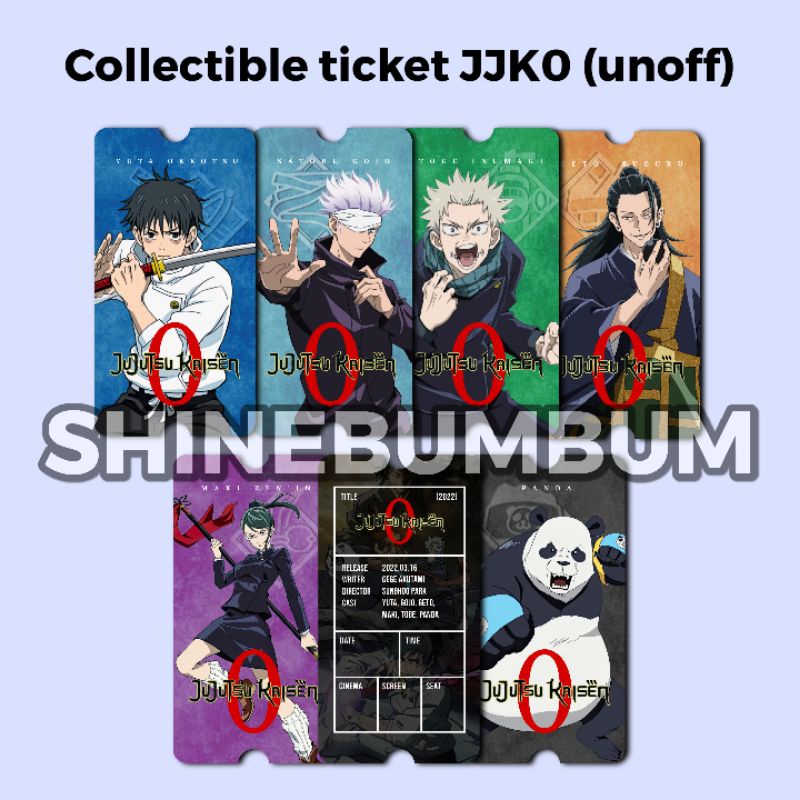 Tiket Jujutsu Kaisen 0 Movie 2 sisi unofficial