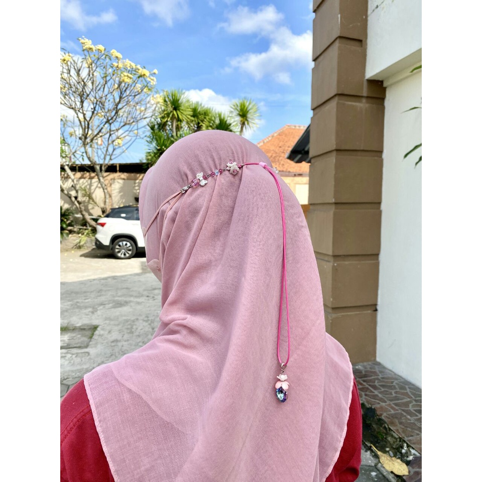 [New Item] Kalung Strap Konektor Masker Swarovski Austria Nuansa Pink