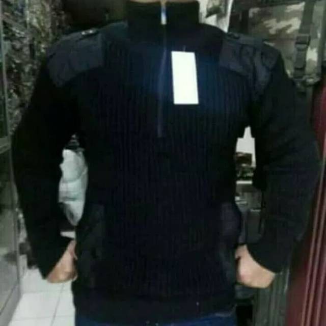 RPM tactical sweater army loreng hijau hitam outdoor Sweater airsoft pria