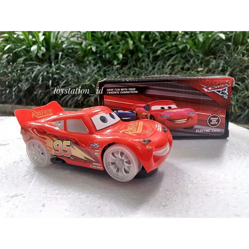 new baru mainan mobil cars mc queen mcqueen batre nyala