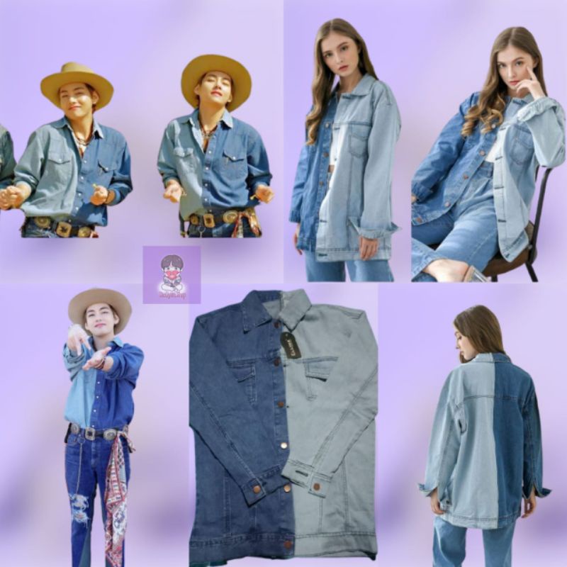 Jaket BTS V outfit PERMISSION TO DANCE kualitas premium free gift
