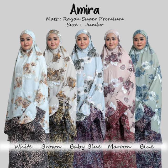 Mukena Jumbo Dewasa Rayon Premium AMIRA By Nadia Collection