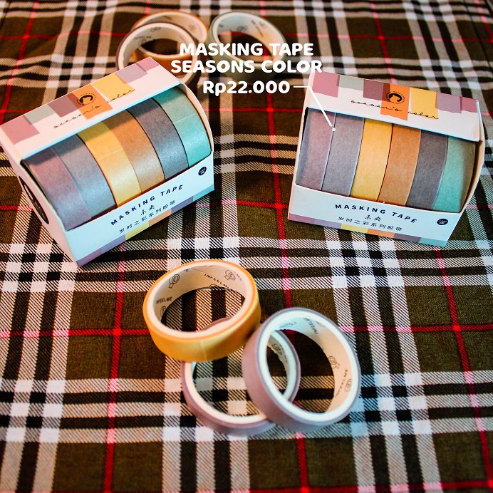 

Washi Tape 6 Warna / Masking Tape Seasons Color