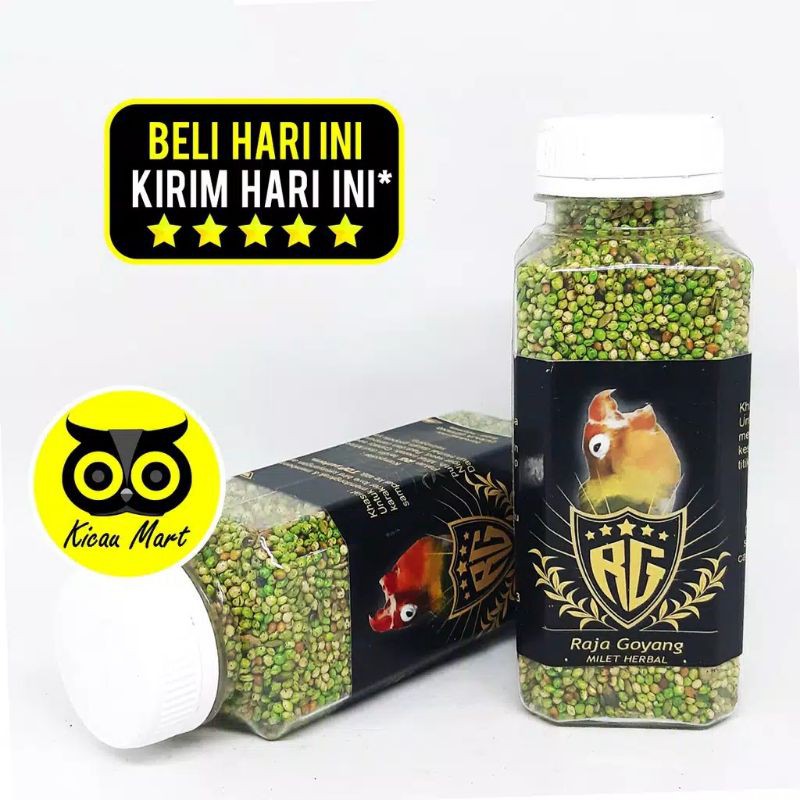 

PAKAN MAKANAN HARIAN LOMBA BURUNG LOVEBIRD PAUD BABY JANTAN BETINA MILET