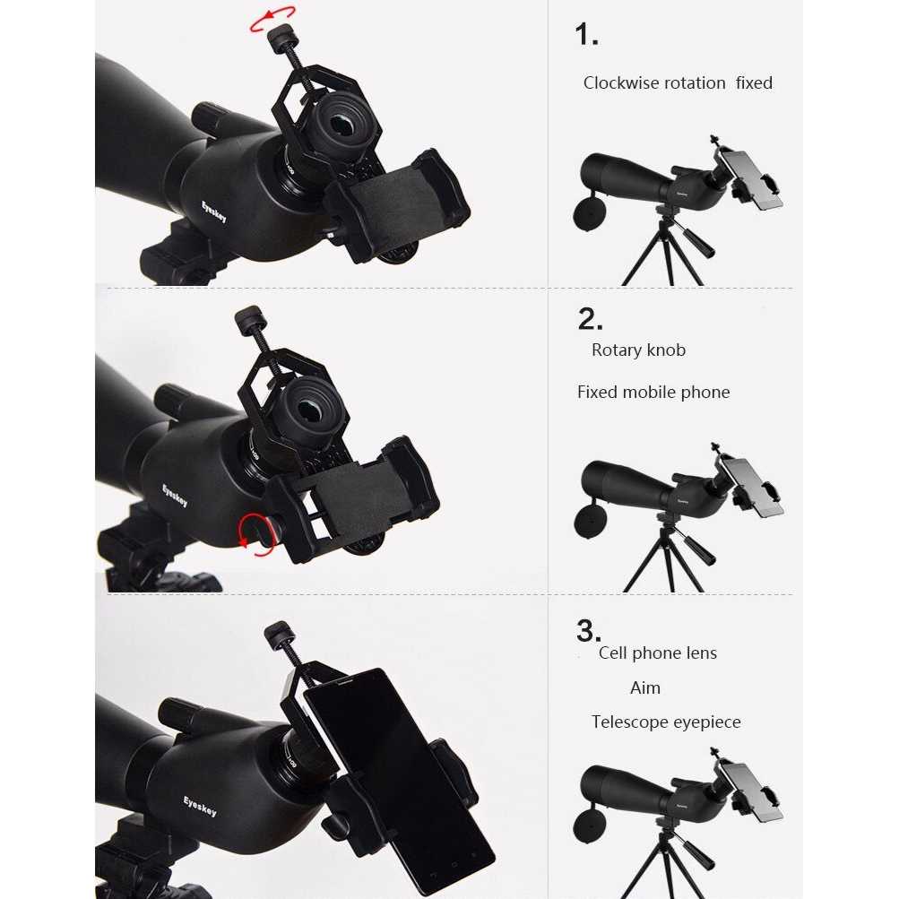 TG-A2 Eyeskey Smartphone Holder untuk Teropong Binocular Telescope - CM4