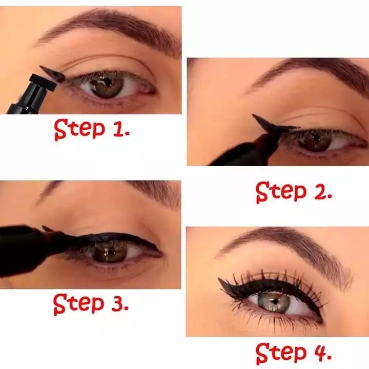 Maycreate Liquid Duo Eyeliner Wing With Stamp Double Head Waterproof Tahan Lama