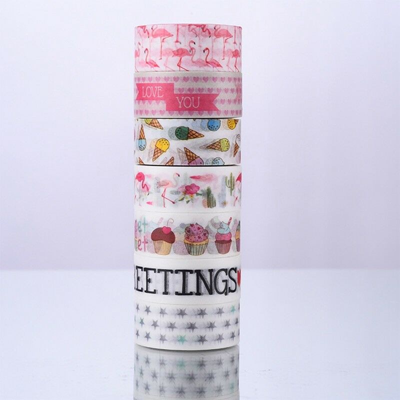 

Perlengkapan Sekolah Yo Yo Selotip Washi untuk Dekorasi Scrapbook DIY Panjang 5M