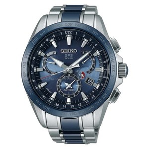 Seiko SSE043J1 Astron GPS Solar Dual Time Titanium