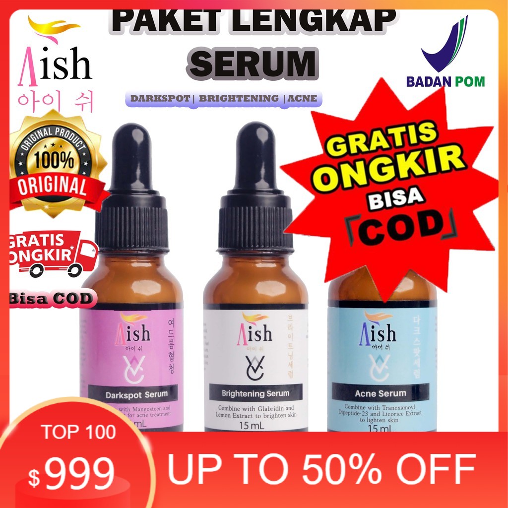 AISH SERUM KOREA | SERUM AISH KOREA | AISH SERUM AISH ORIGINAL DARKSPOT |BRIGHTENING| ACNE BPOM 100%
