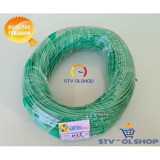 Kabel Serabut 1 X 1,5 mm 100 Meter Tembaga / Kabel Tunggal 1,5mm