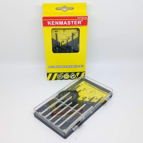 KENMASTER Precision Screwdriver Set 6pcs / Obeng Jam KENMASTER 6 pcs