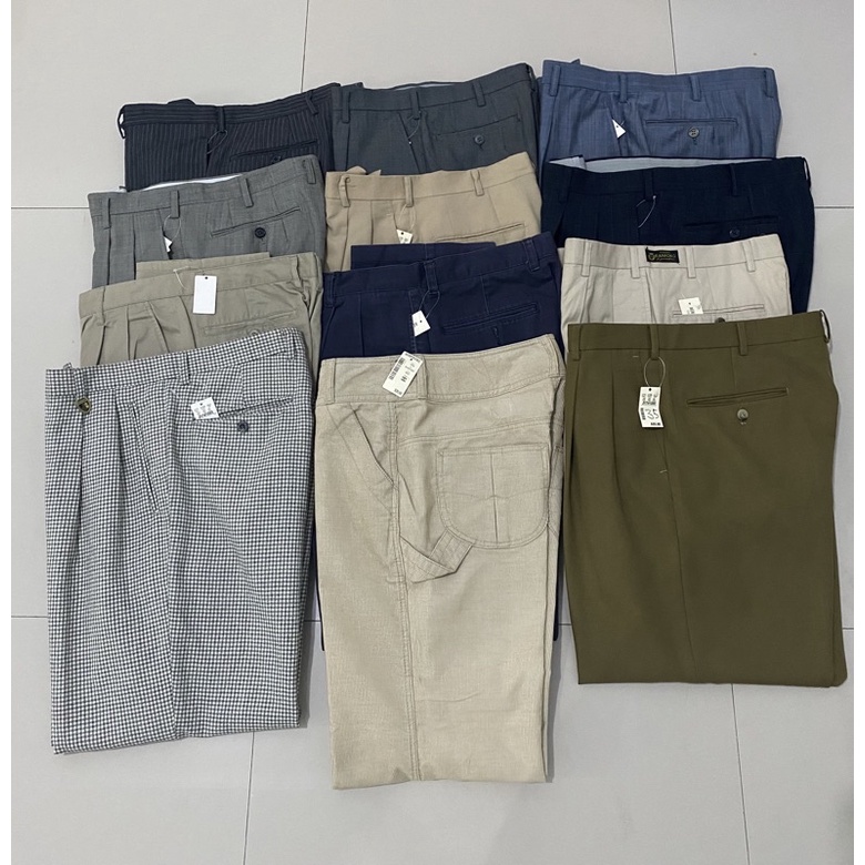 CELANA PANJANG LONG PANTS CHINO CARGO CORDUROY KATUN JEANS SECOND / THRIFT BRANDED ORIGINAL JUAL SAT