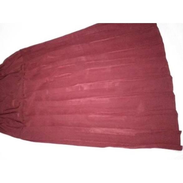 Rok panjang SD/MI, Rok plisket merah hati, Rok panjang plisket turun pinggang SD/MI, ‑ Trh31au22o