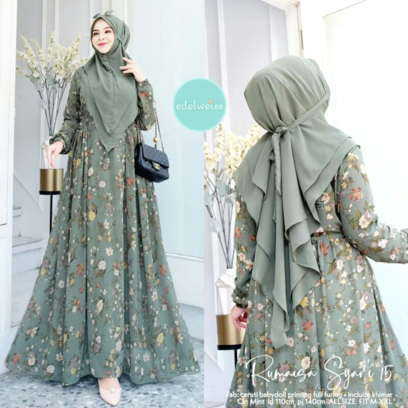 Rumaisya Syari 15 By Edelweiss || Gamis Syari