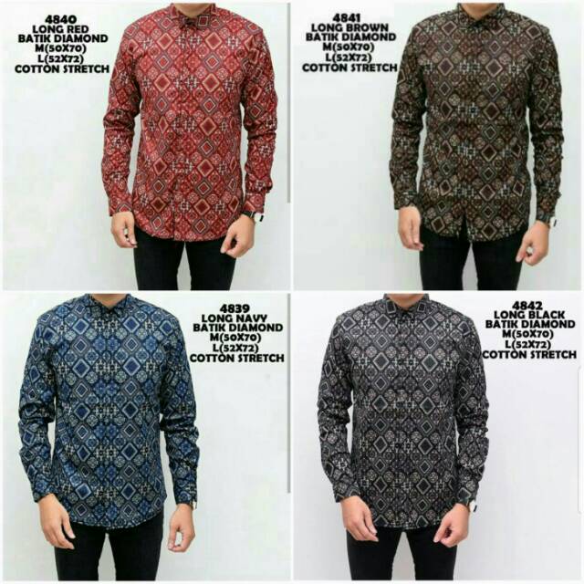 Kemeja Panjang Batik Songket Slim Fit