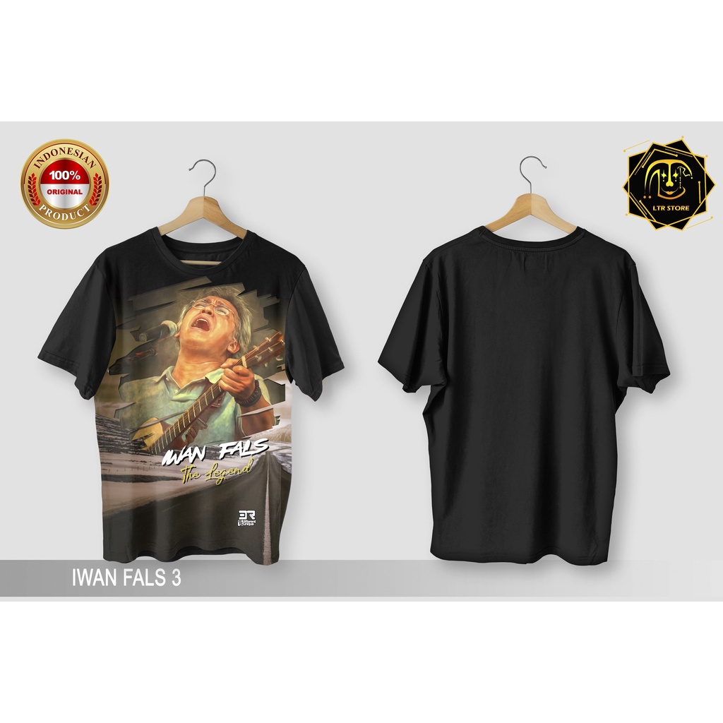 [ BAYAR DI TEMPAT ] BAJU PRINTING GAMBAR MUSISI IWAN FALS 3 -  BAJU DISTRO ORIGINAL GAMBAR GROUP BAN