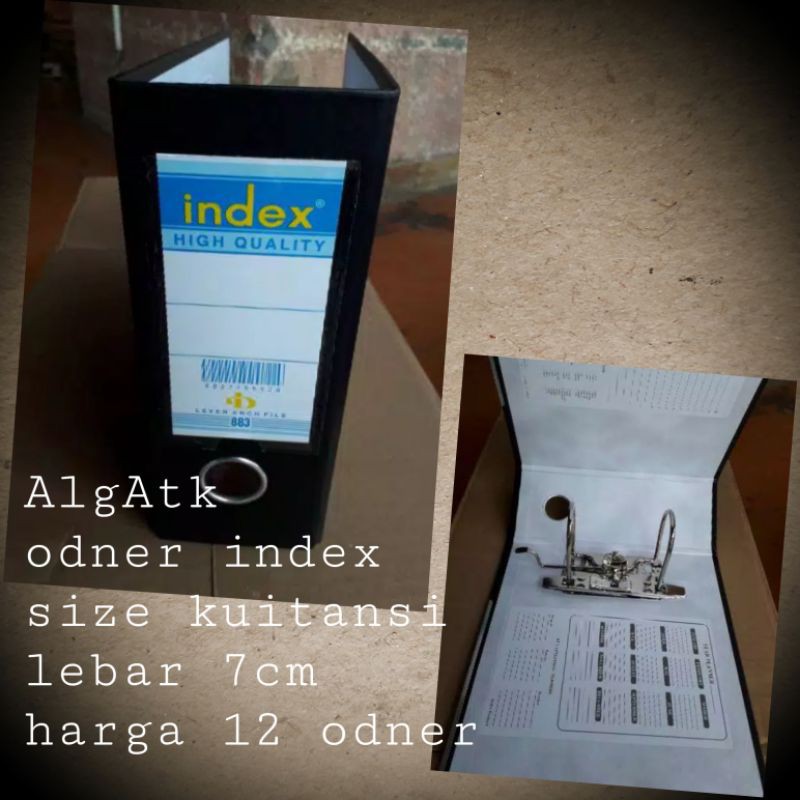 

12 Pcs Ordner Index Ukuran 1/2 Folio(A5)