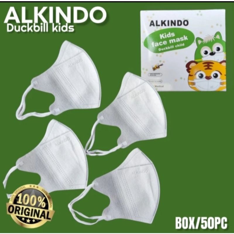 Masker DuckBill Anak Alkindo Dus 3 Ply